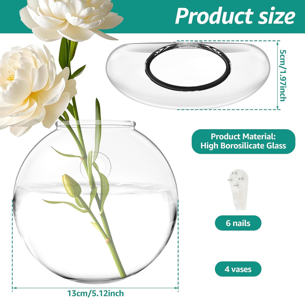 Wall-Mounted Glass Eco Planter – Oval