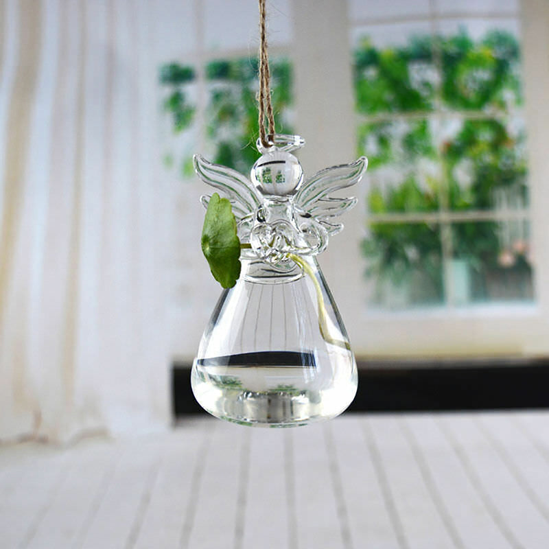 Suspended Hydro Glass Planter - Angel