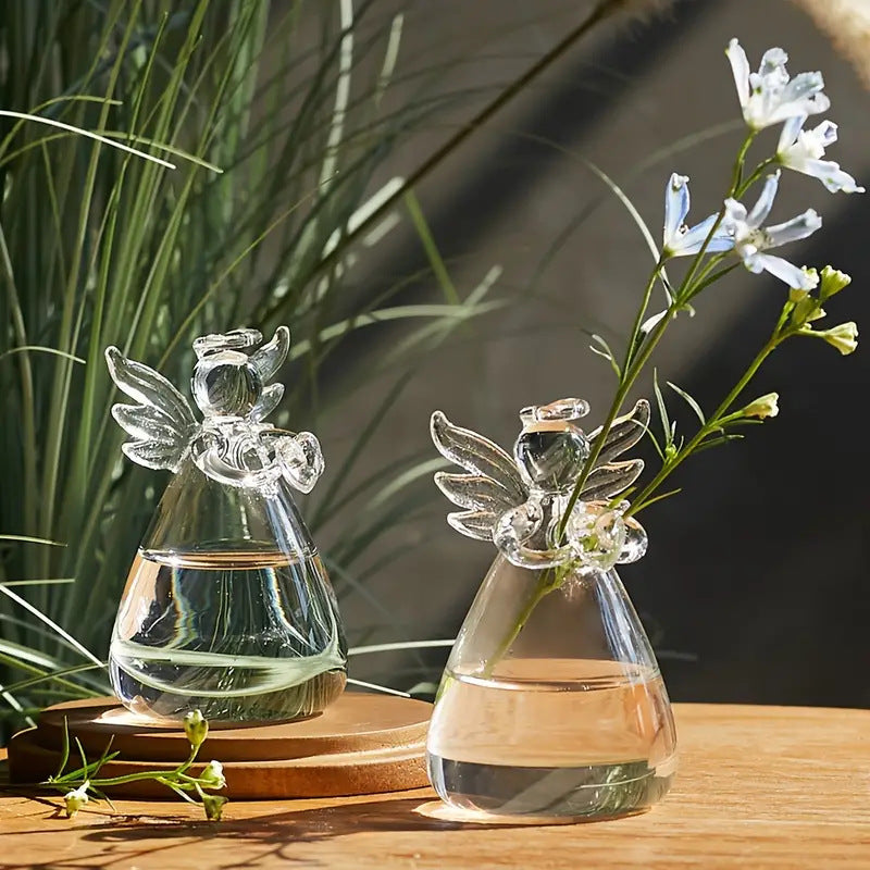 Suspended Hydro Glass Planter - Angel