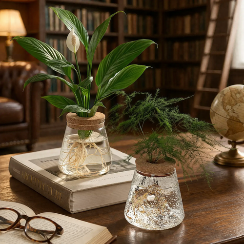 Cylindrical Eco Glass Planter - Smooth