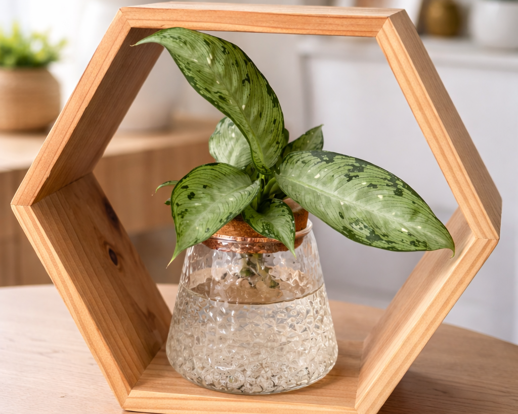 Cylindrical Eco Glass Planter - Hammer
