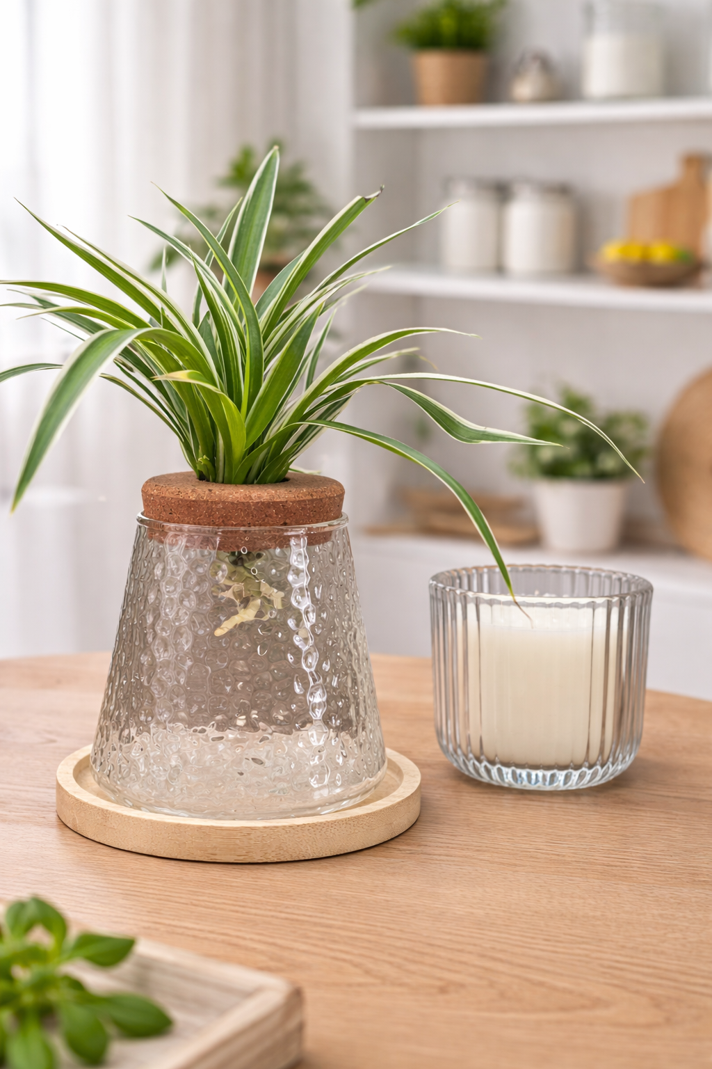 Cylindrical Eco Glass Planter - Hammer