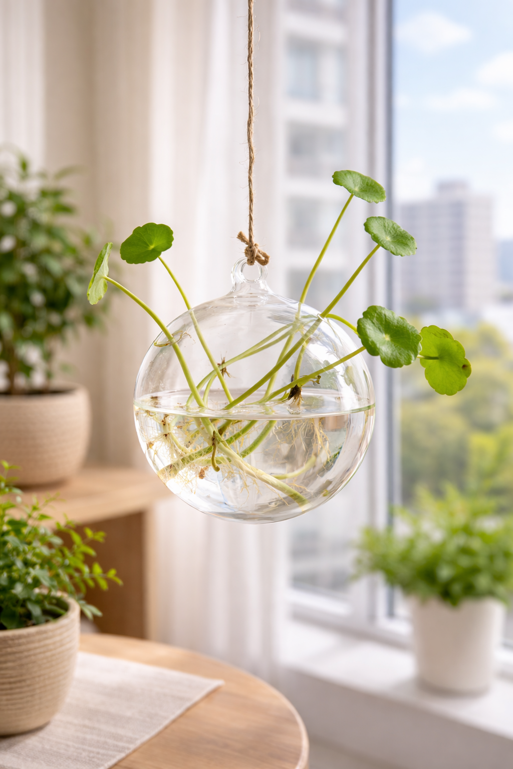 Suspended Hydro Glass Planter - Sphere