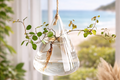 Suspended Hydro Glass Planter - Triangle