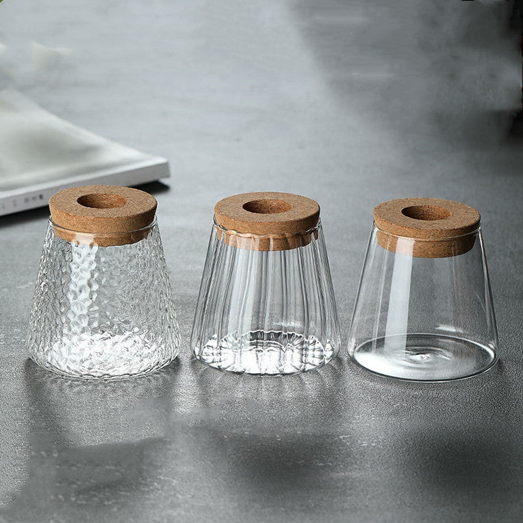 Cylindrical Eco Glass Planter - Ribbed