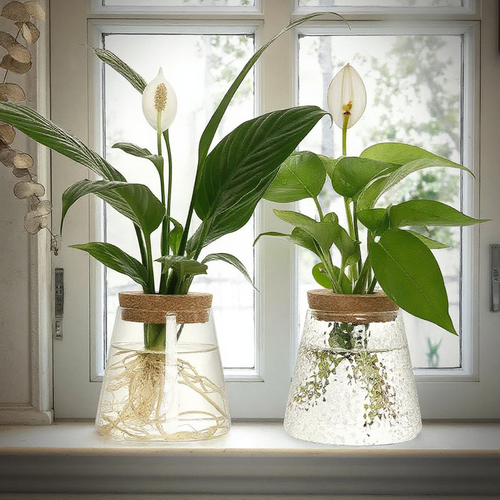 Cylindrical Eco Glass Planter - Hammer