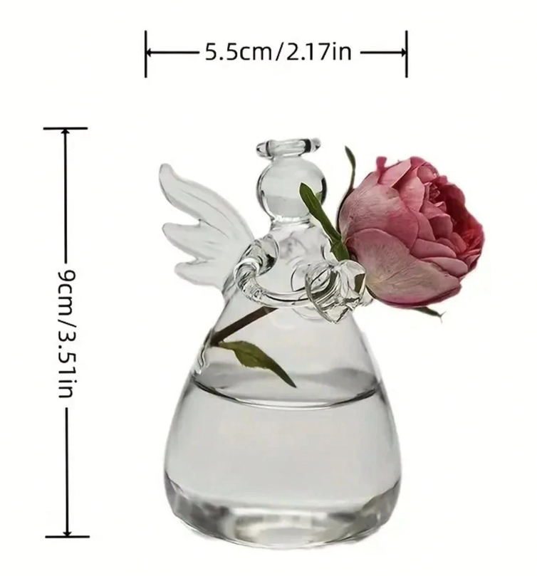 Suspended Hydro Glass Planter - Angel