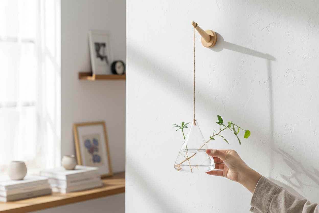 Suspended Hydro Glass Planter - Triangle