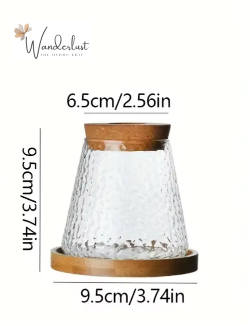 Cylindrical Eco Glass Planter - Hammer