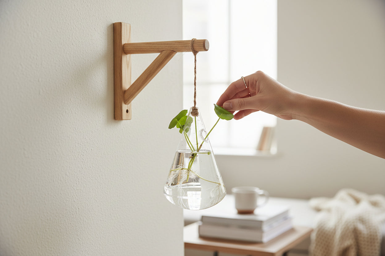 Suspended Hydro Glass Planter - Water Drop